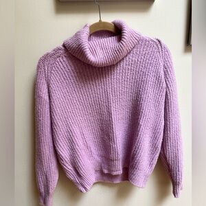 Lavender turtleneck
